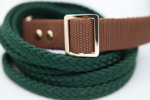 Brunt halsband 25 mm