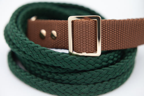 Brunt halsband 25 mm