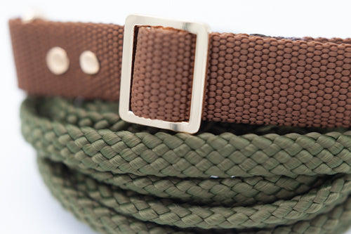 Brunt halsband 25 mm