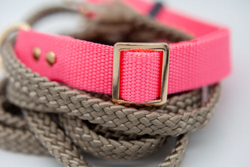 Rosa halsband 25 mm