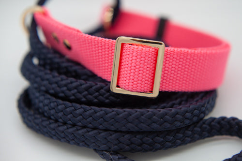 Rosa halsband 25 mm