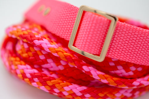 Rosa halsband 25 mm