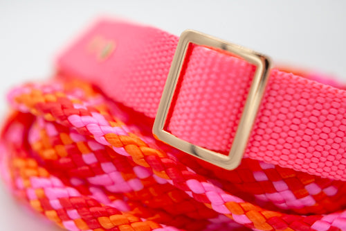 Rosa halsband 25 mm