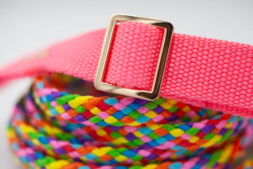 Rosa halsband 25 mm