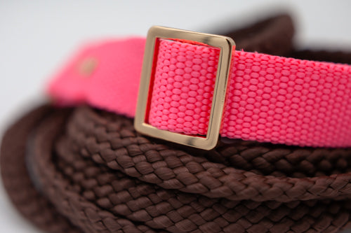 Rosa halsband 25 mm