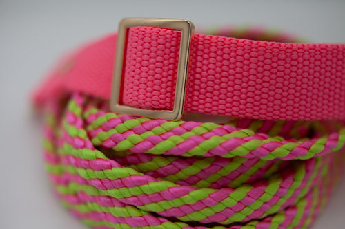Rosa halsband 25 mm