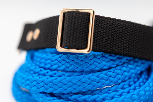 Svart halsband 25 mm