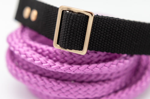 Svart halsband 25 mm