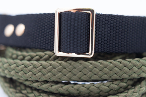Svart halsband 25 mm