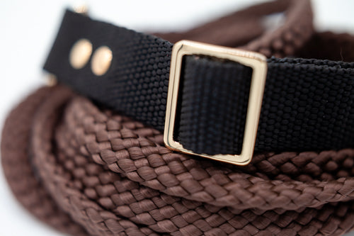 Svart halsband 25 mm