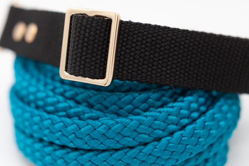 Svart halsband 25 mm