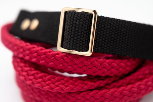 Svart halsband 25 mm