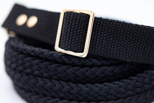 Svart halsband 25 mm