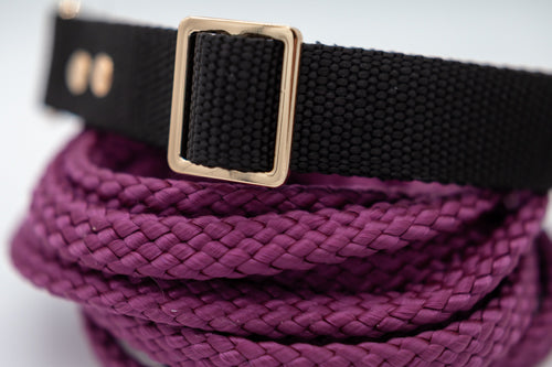 Svart halsband 25 mm