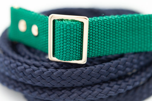 Blågrönt halsband 25 mm