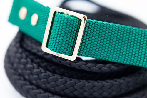 Blågrönt halsband 25 mm